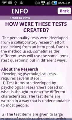 Know Yourself Personality Test android App screenshot 1