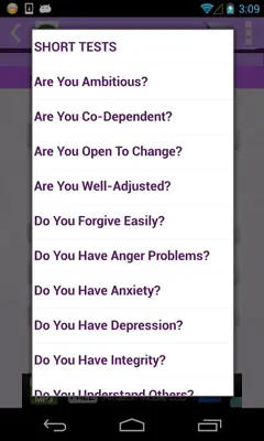 Know Yourself Personality Test android App screenshot 5